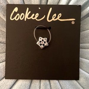 New Cookie Lee genuine crystal toe ring